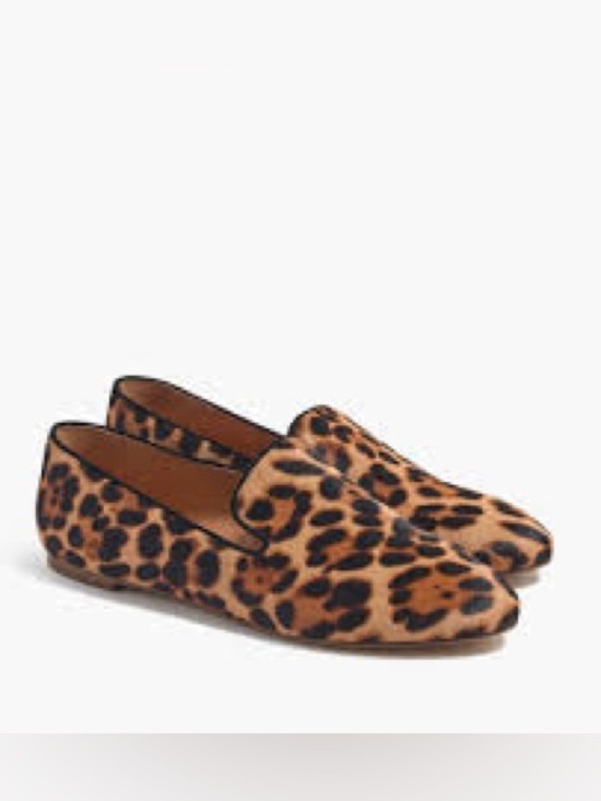 J. Crew Factory Shoes - Leopard Print Women's Loafers - Brown/Black